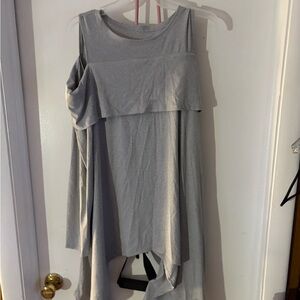 Gray Sleeveless Women's Top
